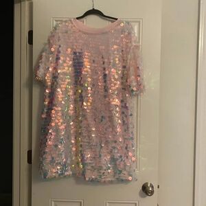 Pink Sequin Dress